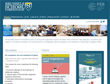 Tablet Screenshot of brusselsschoolofcompetition.be